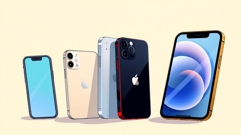 아이폰 17 라인업 및 가격 비교 (cartoon 스타일)