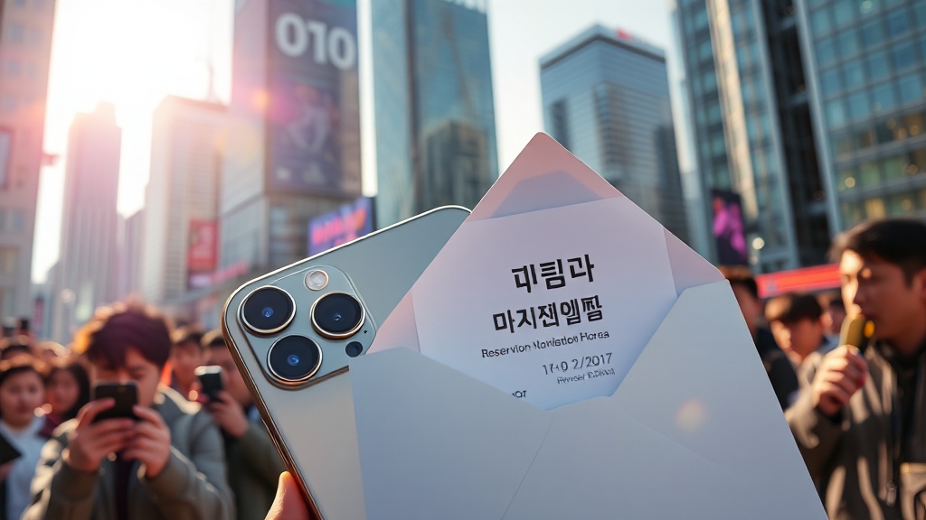 아이폰 17 출시일 및 사전 예약 (realistic 스타일)