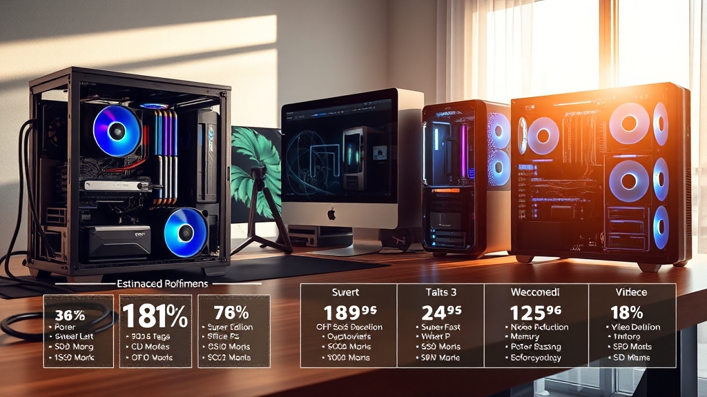 2025 조립 PC 완벽 가이드: 견적, 부품, 최신 기술까지 (40자) 3 용도별 PC 견적 추천 (realistic 스타일)