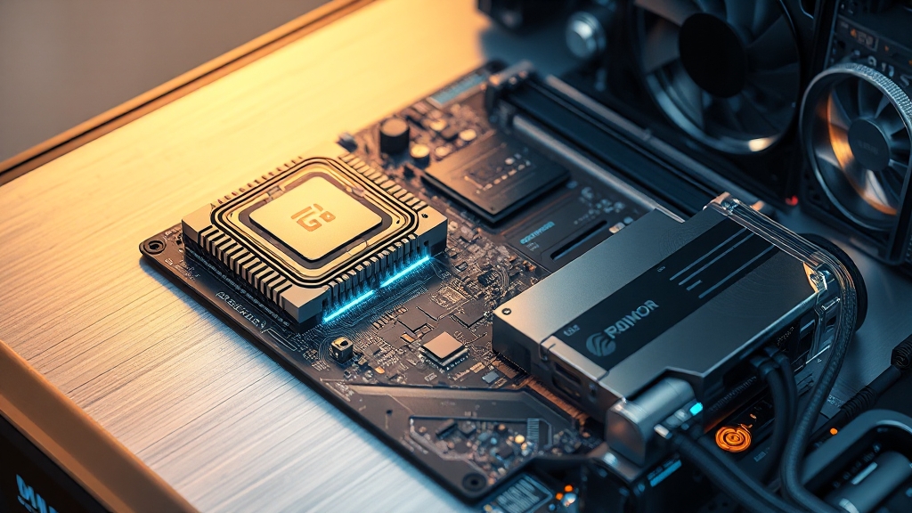 2025 조립 PC 완벽 가이드: 견적, 부품, 최신 기술까지 (40자) 6 부품별 추천: CPU, 메인보드, 메모리, SSD (realistic 스타일)