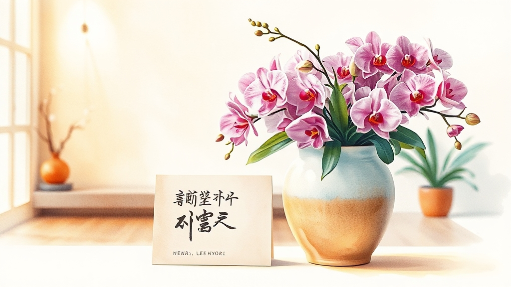 개업 축하, 센스 있는 선물 & 문구 A to Z: 화분 추천부터 관리법까지 7 연예인 개업 축하 사례 (watercolor 스타일)