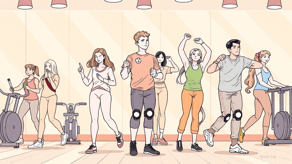 무릎 통증, 원인부터 운동 치료, 관리법까지 A to Z (50자) 5 운동 효과 높이는 방법 (illustration 스타일)