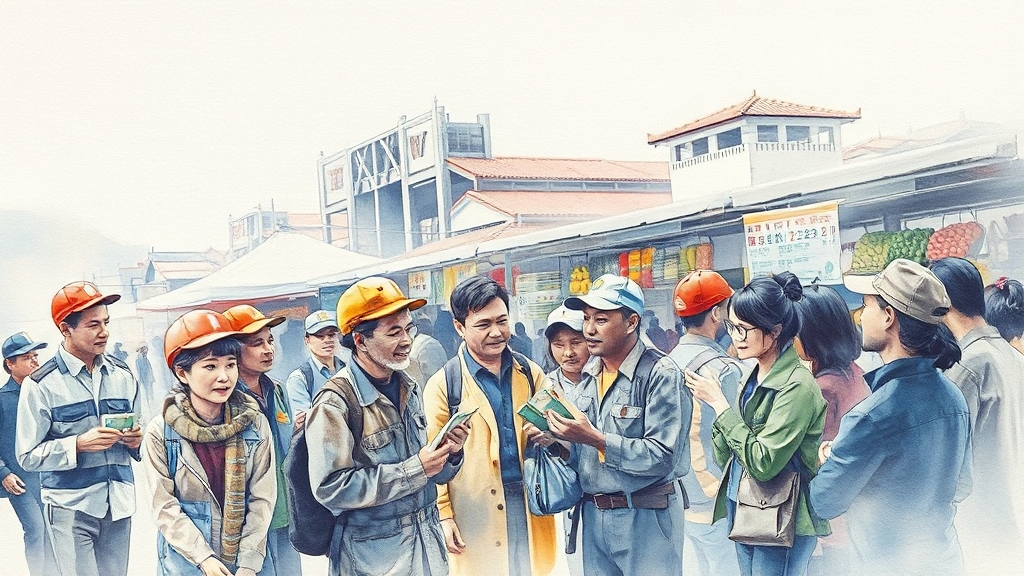 외국인 노동자 임금, 지역화폐로 지역 경제 활성화? 장점과 과제 (50자) 2 지역 경제 활성화, 해법은? (watercolor 스타일)