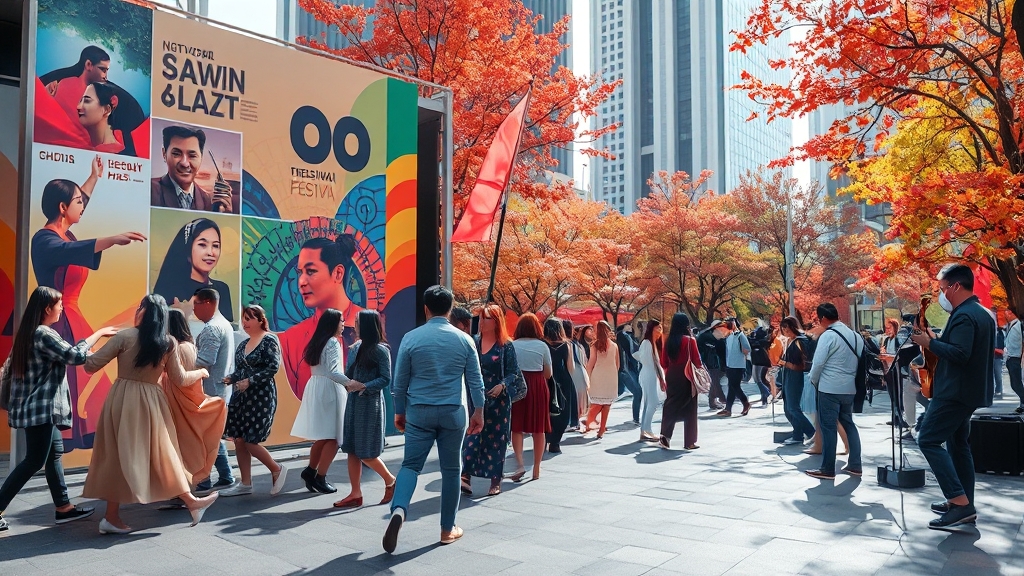 9월 서울 축제 총정리: 드론쇼, 콘서트, 전시까지! (50자) 6 9월 서울 예술 & 문화 행사 (realistic 스타일)