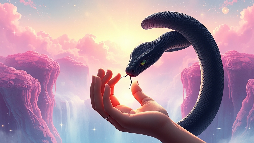 뱀 꿈 해몽 완벽 정리: 상황별 의미, 뱀 종류별 풀이 (클릭) 5 뱀에게 물리는 꿈 해몽 (illustration 스타일)