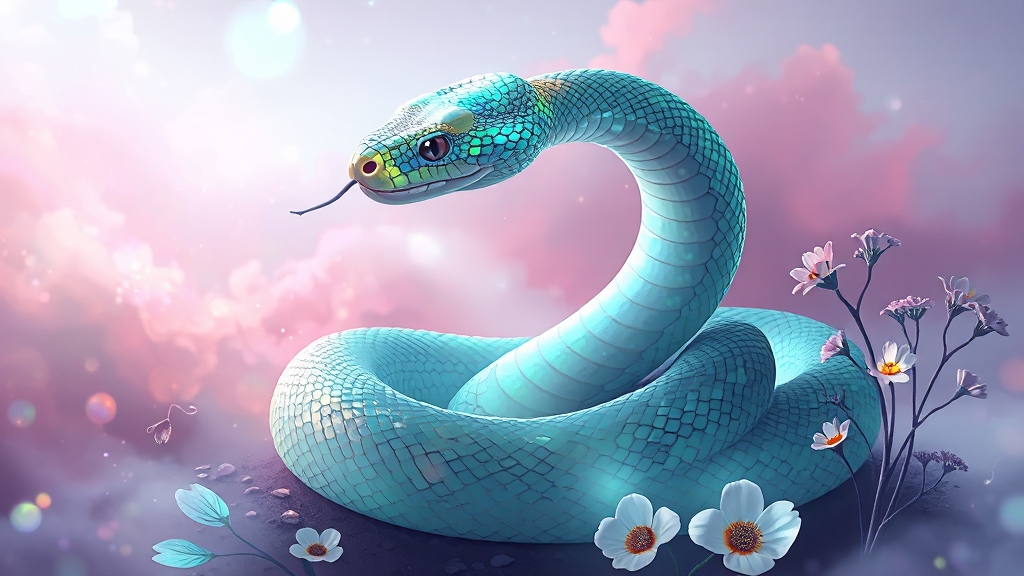 뱀 꿈 해몽 완벽 정리: 상황별 의미, 뱀 종류별 풀이 (클릭) 8 뱀 꿈 해몽, 삶의 지침으로! (illustration 스타일)