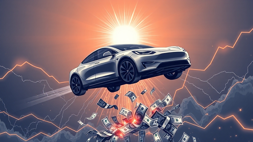 테슬라 주가 7개월 최고치: 상승 배경, 전망, 투자 가이드 7 금리 인하 기대감, 외부 환경 변화 (illustration 스타일)