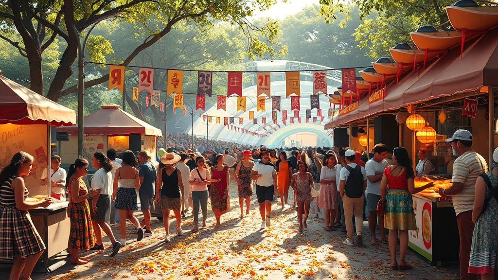 국내 축제 A to Z: 종류, 즐길 거리, 참여 정보 완벽 정리! 4 축제, 이렇게 즐겨봐요! (realistic 스타일)