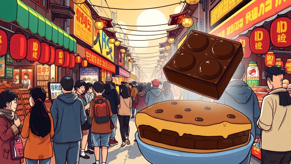 둘째 날: 맛집과 시장 탐험 (cartoon 스타일)