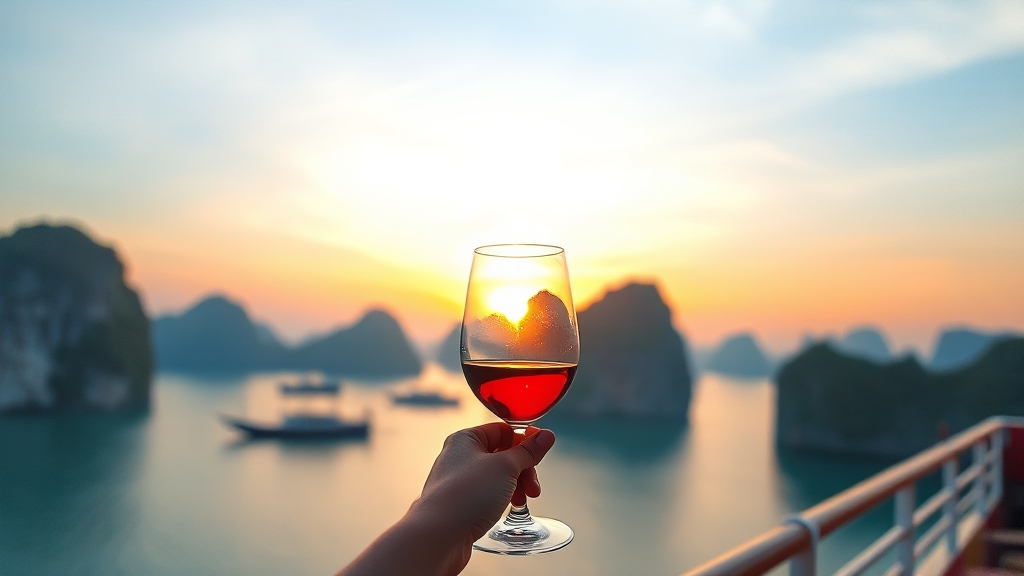 하노이 & 하롱베이 여행 A to Z: 완벽 가이드 (40자) 3 하롱베이 크루즈 투어 (watercolor 스타일)