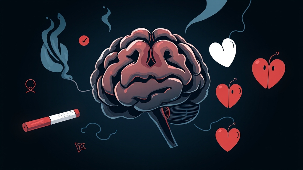 니코틴 중독, 왜 심각할까? (illustration 스타일)
