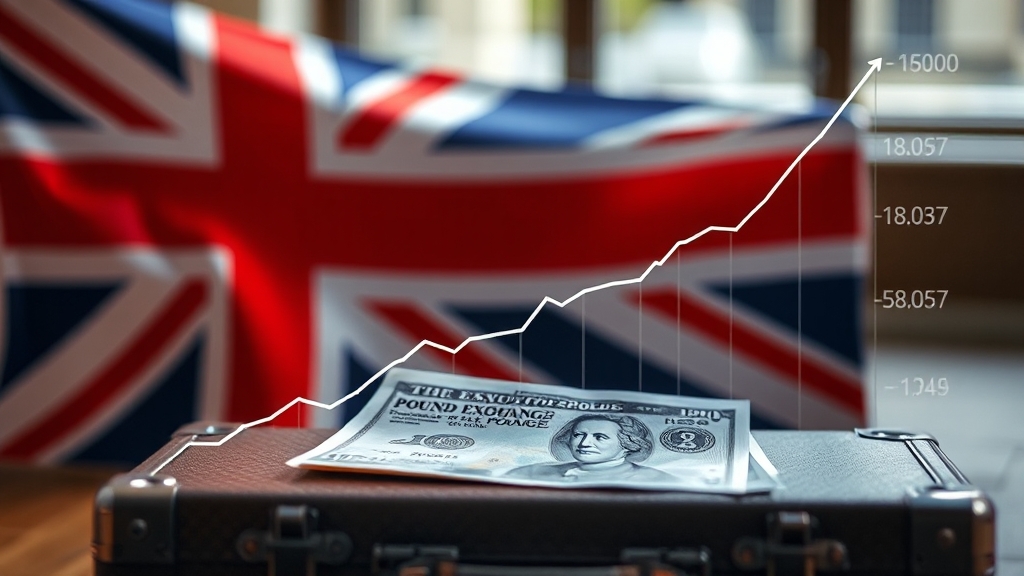 최근 파운드 환율 동향 (realistic 스타일)