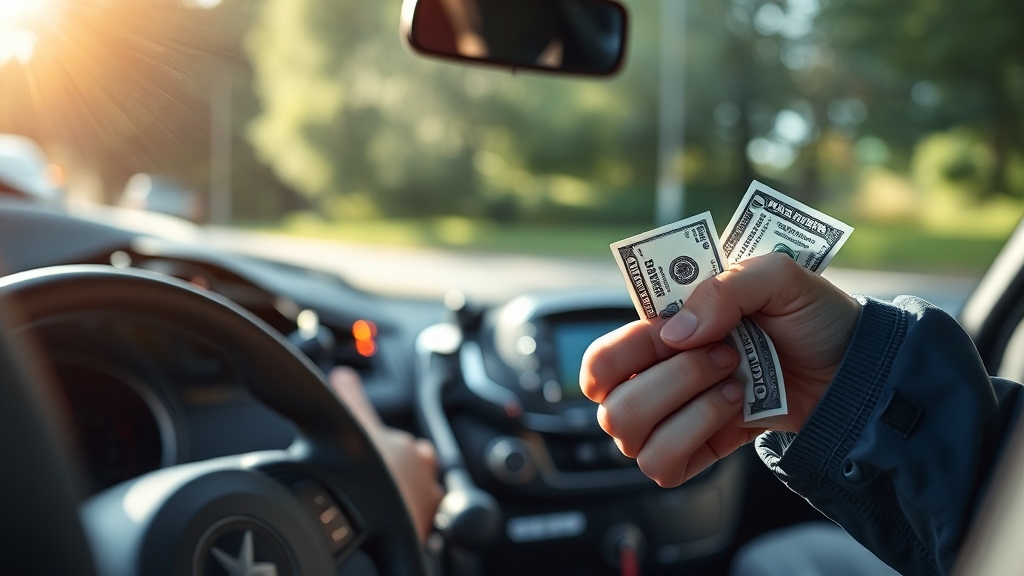 차량 수리 기간 교통비 보상 (realistic 스타일)