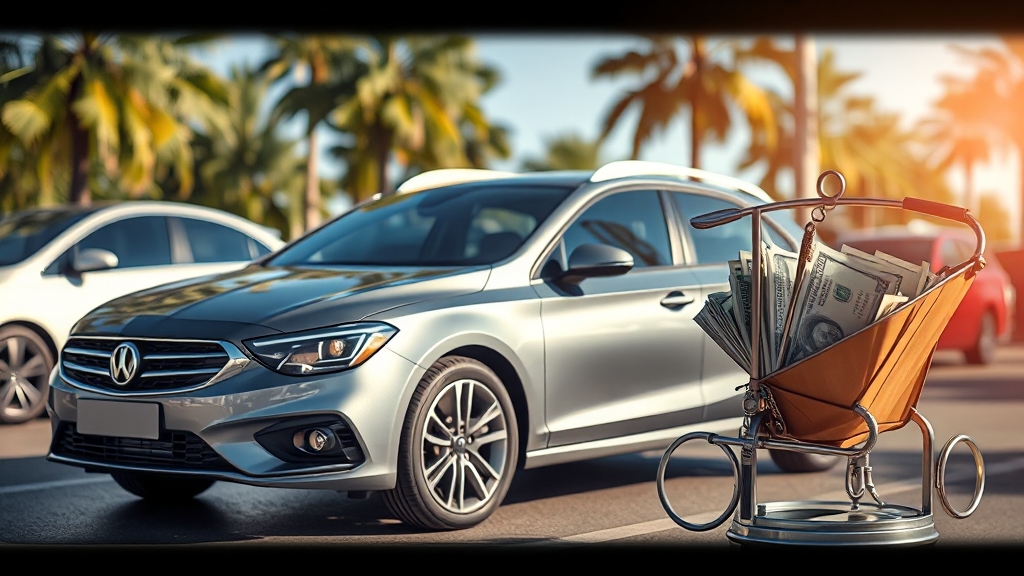 렌터카 vs 교통비 지급 선택 가이드 (realistic 스타일)