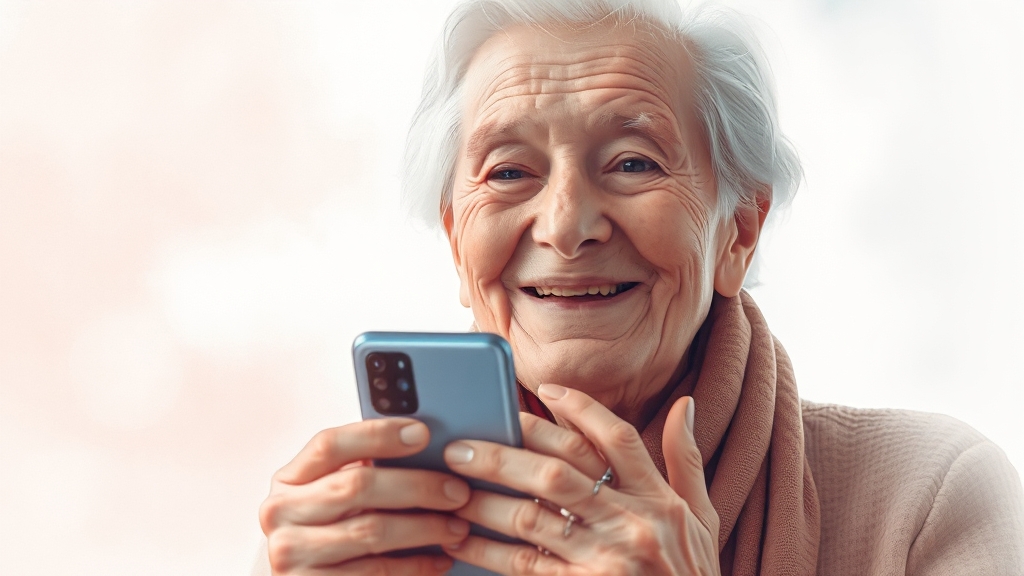 효도폰으로 최고일까? (watercolor 스타일)