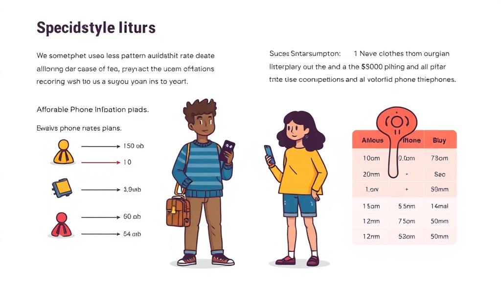알뜰폰 A to Z: 개념부터 요금제 비교, 가입, FAQ까지 완벽 정리 2 나에게 딱 맞는 요금제는? (cartoon 스타일)