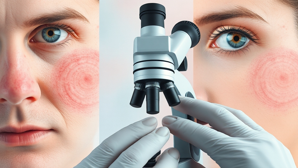 피지선 증식증, 레이저 치료 A to Z: 원인부터 관리까지 (40자) 4 오해하기 쉬운 질환들 (watercolor 스타일)