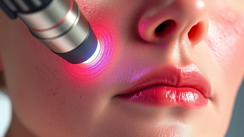 피지선 증식증, 레이저 치료 A to Z: 원인부터 관리까지 (40자) 6 레이저 치료 효과 (realistic 스타일)