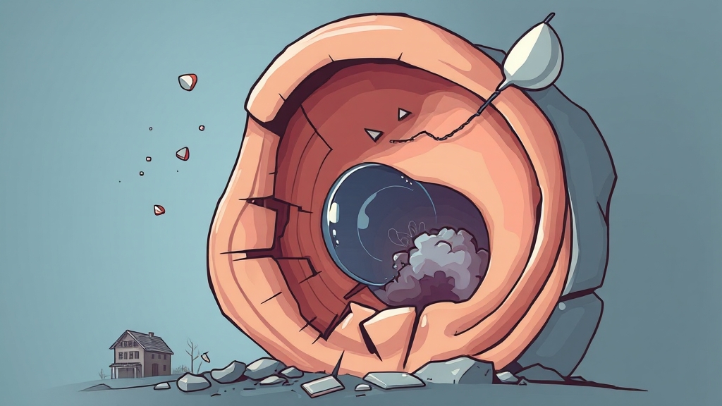 이석증, 왜 생기는 걸까요? (illustration 스타일)