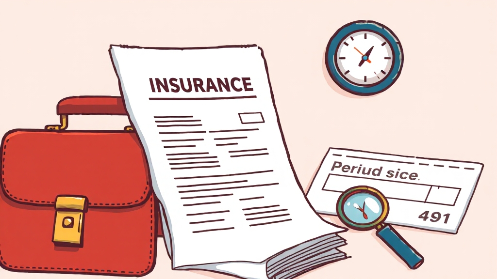 보험금 청구 시 주의사항 (cartoon 스타일)