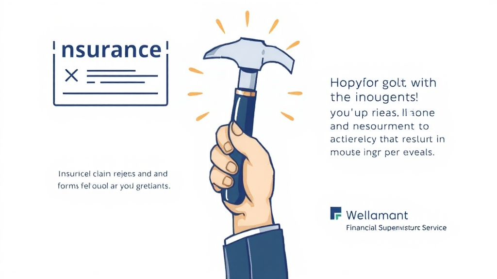보험금 지급 거절 시 해결법 (illustration 스타일)