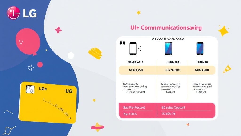 LG U+ 삼성 카드 혜택 A to Z: 통신비 절약, 나에게 맞는 카드 찾기 4 통신비 절약, 다른 카드 비교 (illustration 스타일)