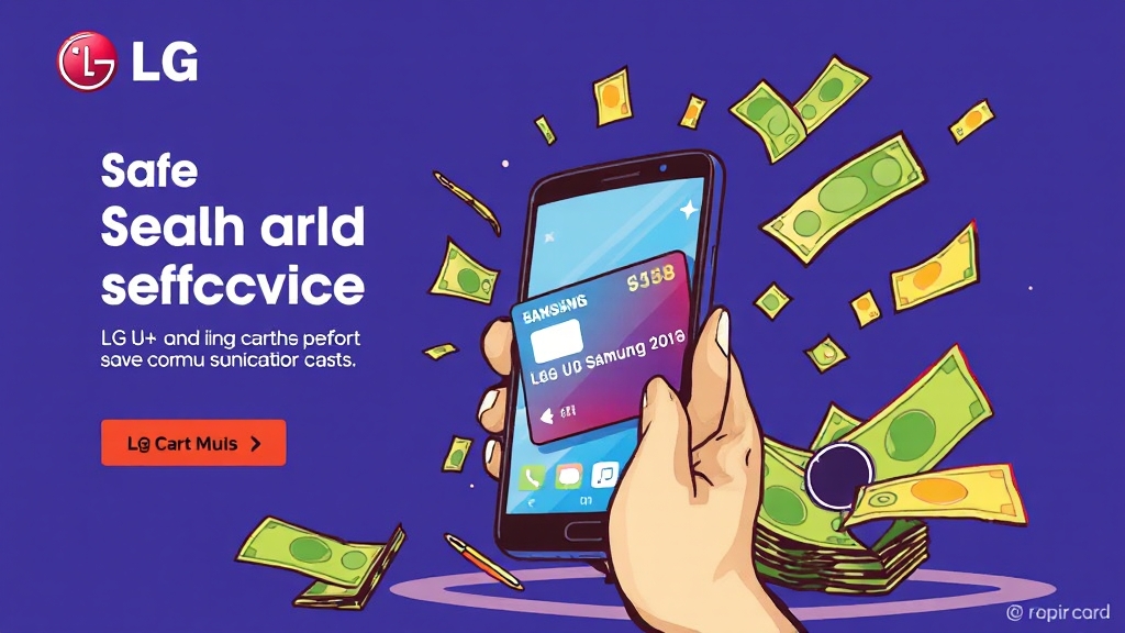 LG U+ 삼성 카드 혜택 A to Z: 통신비 절약, 나에게 맞는 카드 찾기 8 나에게 맞는 카드 선택 가이드 (cartoon 스타일)