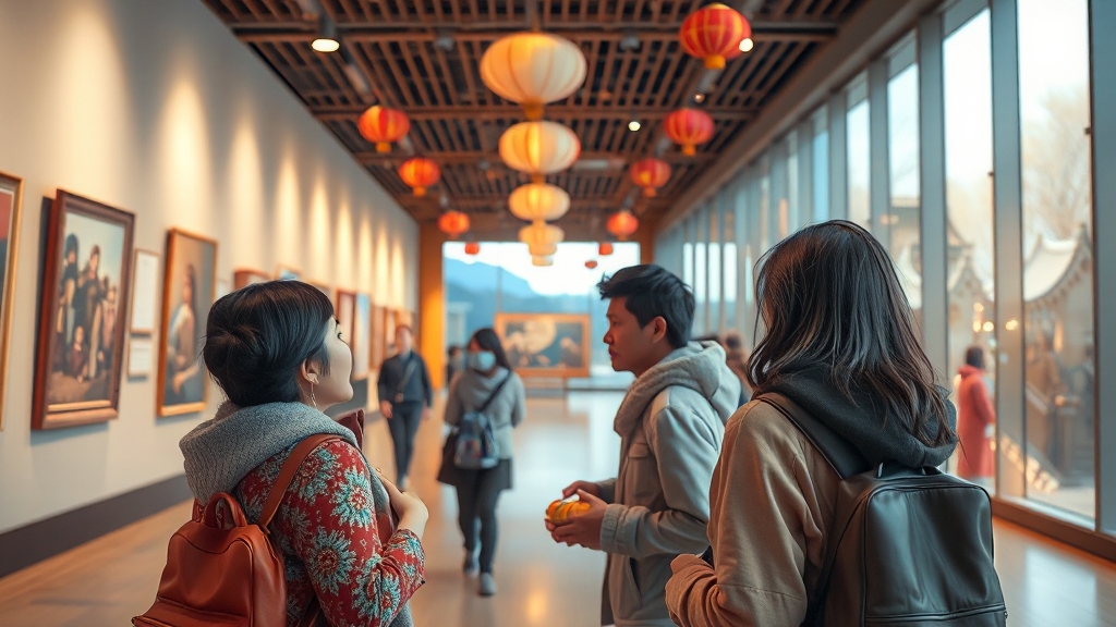 국립 박물관 & 미술관 무료 전시 (realistic 스타일)