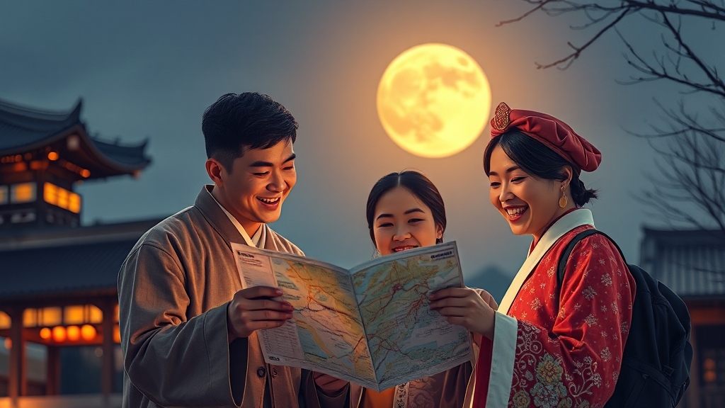 추석 연휴 무료 관광지 방문 전 필수 확인 사항 (realistic 스타일)