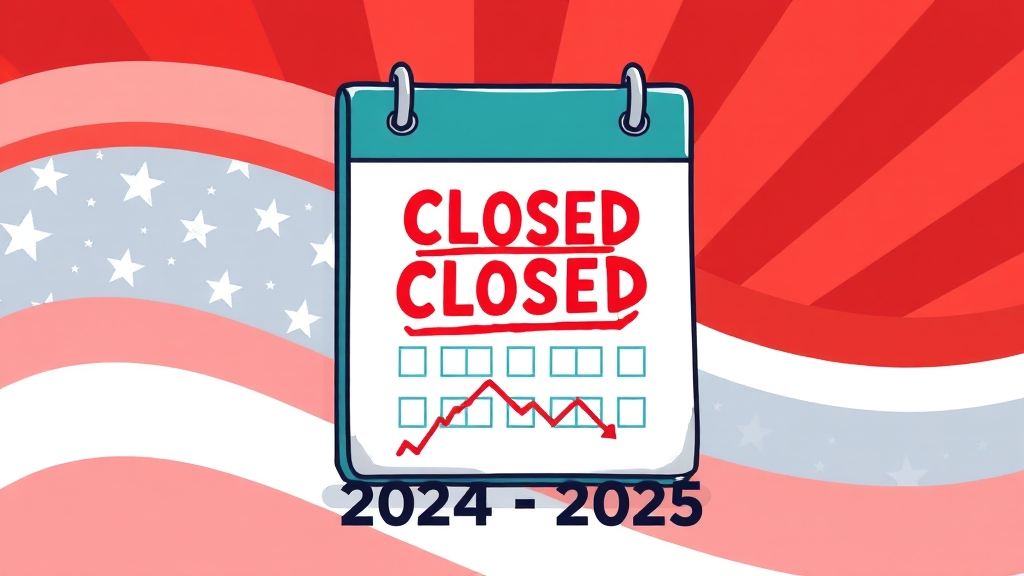 2024-2025 미국 주식 서머타임 총정리: 거래시간, 휴장일, 투자 전략 A to Z 7 미국 주식 휴장일 (2024년, 2025년) (cartoon 스타일)