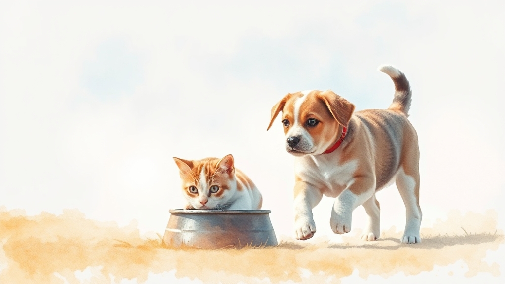 강아지 사료 첨가물 A to Z: 수의사가 알려주는 안전한 선택 꿀팁 6 첨가물 없는 사료, 어떻게 찾을까? (watercolor 스타일)