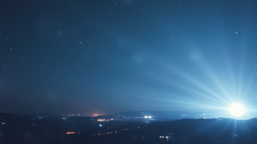 수술 후 빛 번짐/눈부심, 원인과 해결책 (watercolor 스타일)