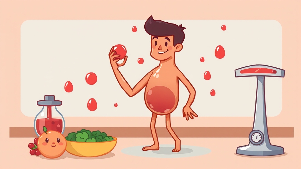 알부민 정상 수치 및 관리법 (cartoon 스타일)