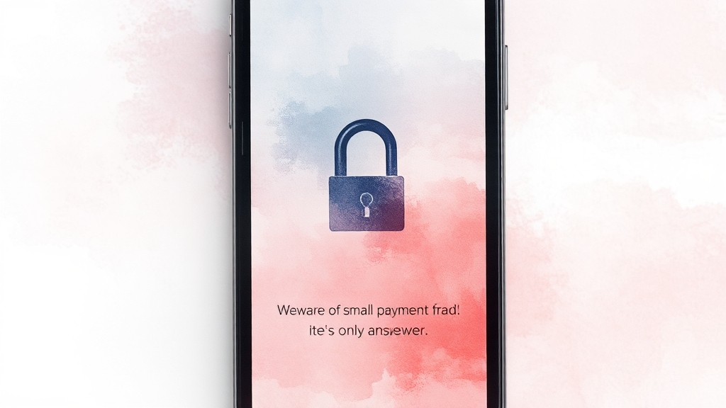 소액결제 사고 예방 및 대처 방법 (watercolor 스타일)