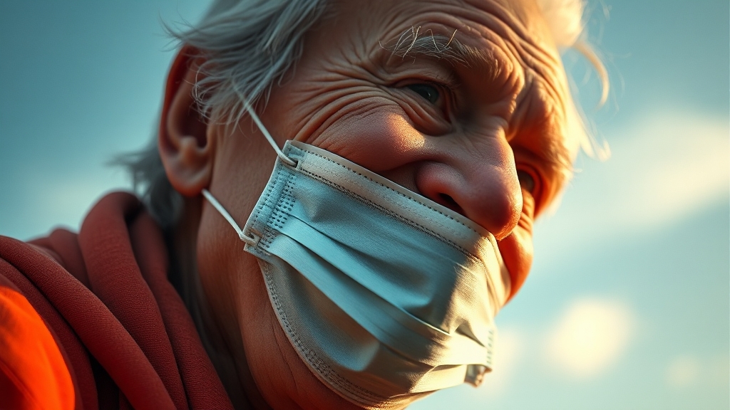 미세먼지 농도 및 대기 질 (realistic 스타일)