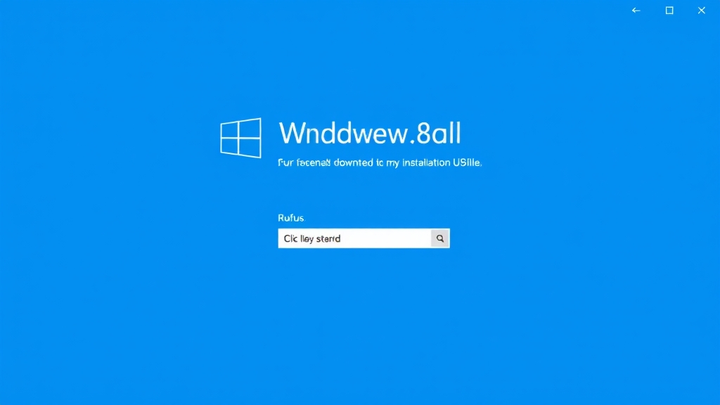 대안: ISO 파일과 Rufus 활용 (cartoon 스타일)