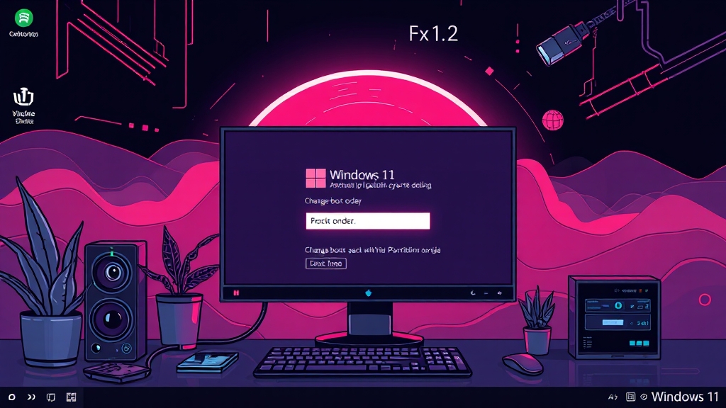 설치 미디어 활용법 (illustration 스타일)