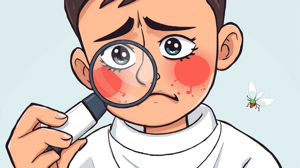 알레르기 질환 진단 및 치료 (cartoon 스타일)