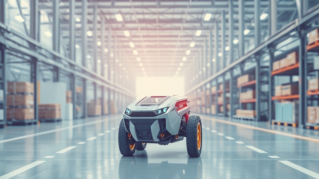 유진로봇, 어떤 회사인가? (watercolor 스타일)