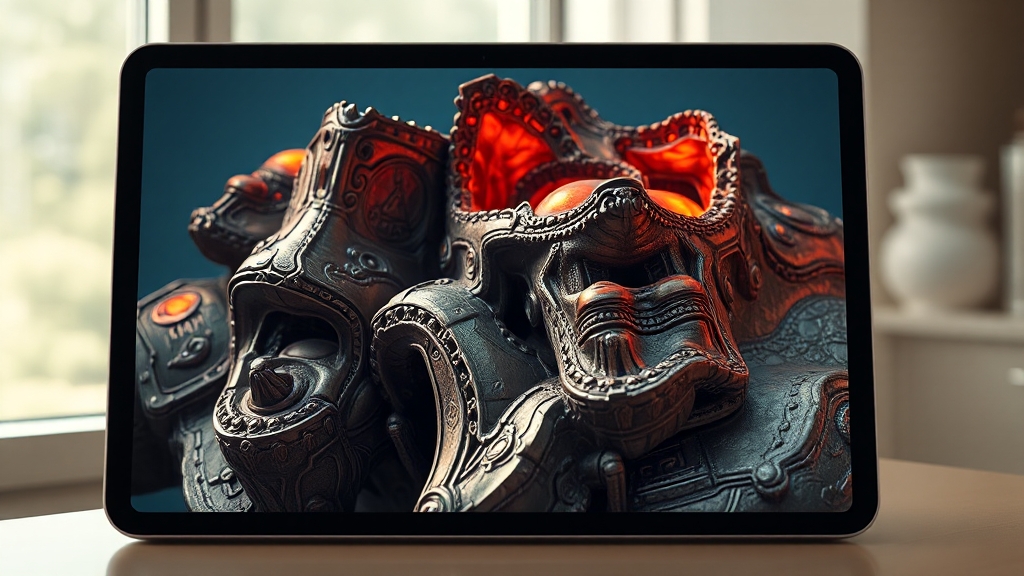 아이패드 프로 M5: 출시일, 스펙, 가격 총정리! M4와 차이점은? 5 디자인 및 디스플레이 분석 (realistic 스타일)