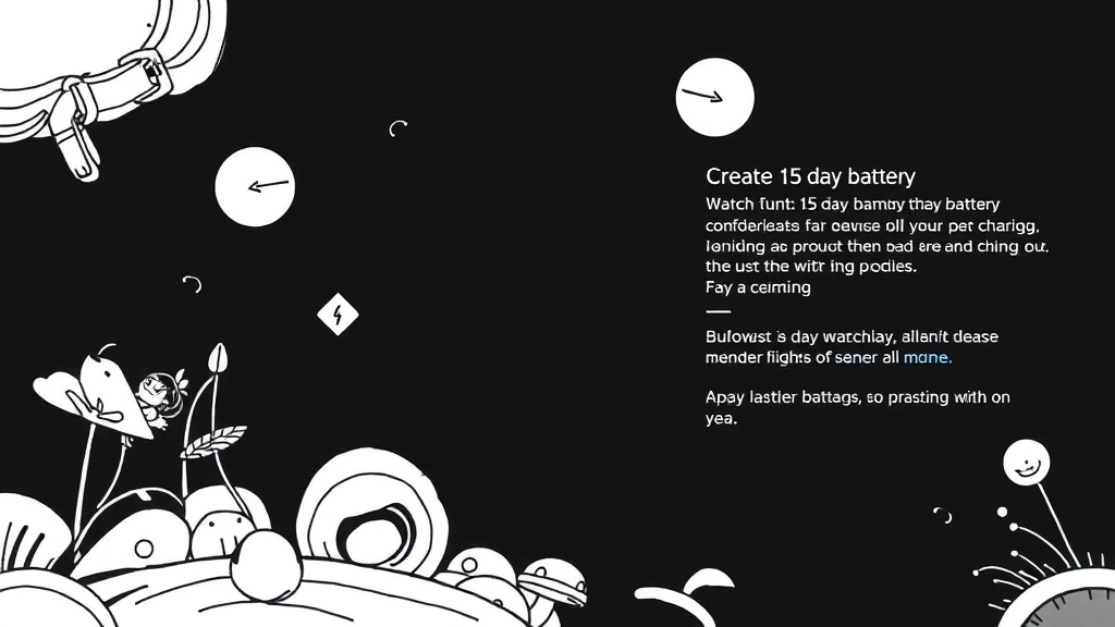 배터리 성능 및 사용 시간 (illustration 스타일)