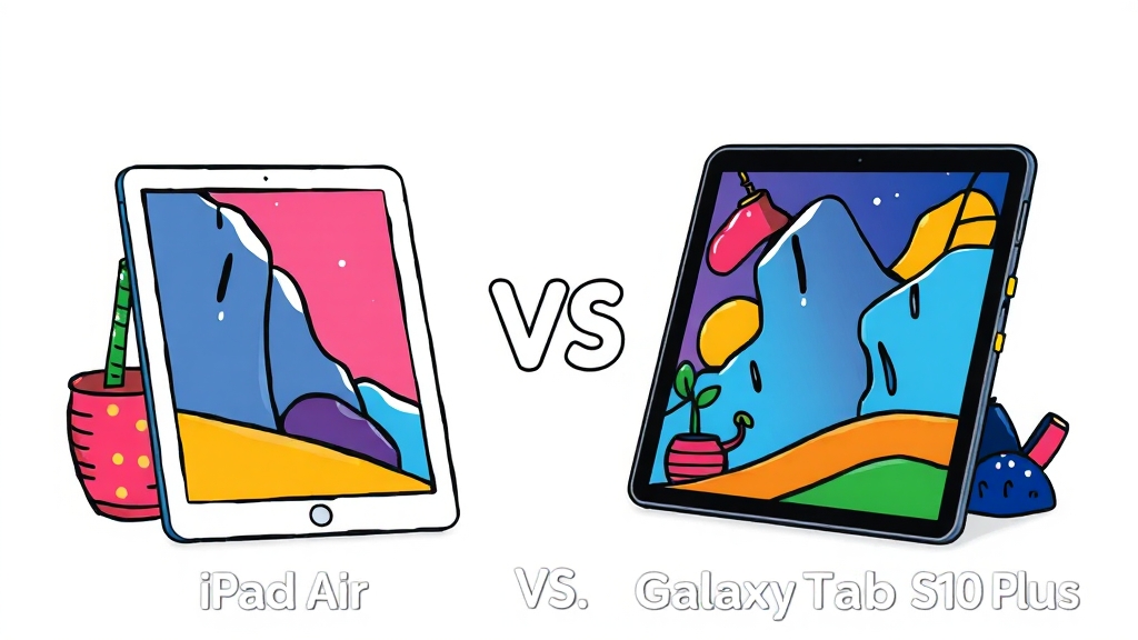 갤럭시탭 S10 플러스 512GB WiFi 완벽 분석: 스펙, 활용법, 경쟁 모델 비교 7 경쟁 모델과의 비교 (cartoon 스타일)