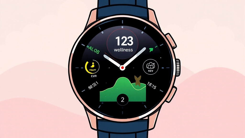 AI 웰니스 및 건강 관리 (cartoon 스타일)