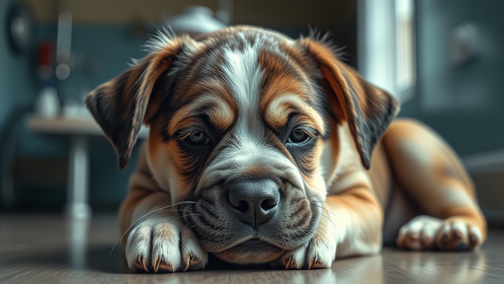 강아지 주저앉음 원인 심층 분석: 심장 질환부터 신경계 문제까지 A to Z 2 주저앉음, 주요 원인 분석 (realistic 스타일)