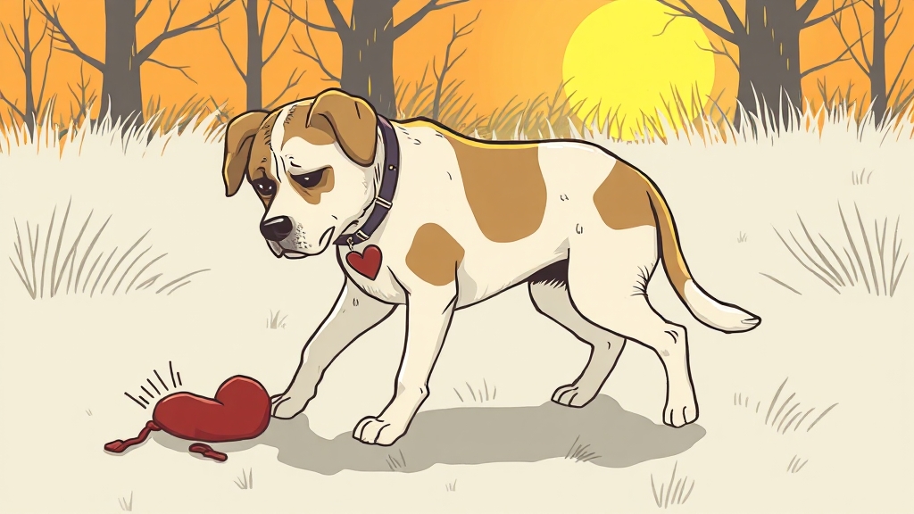 강아지 주저앉음 원인 심층 분석: 심장 질환부터 신경계 문제까지 A to Z 3 심장 질환과 주저앉음 연관성 (illustration 스타일)