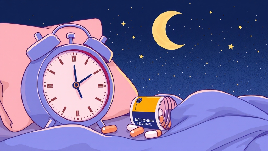 멜라토닌 영양제, 효과부터 부작용까지! 불면증 해소법 A to Z 2 멜라토닌 영양제, 나에게 필요할까? (illustration 스타일)