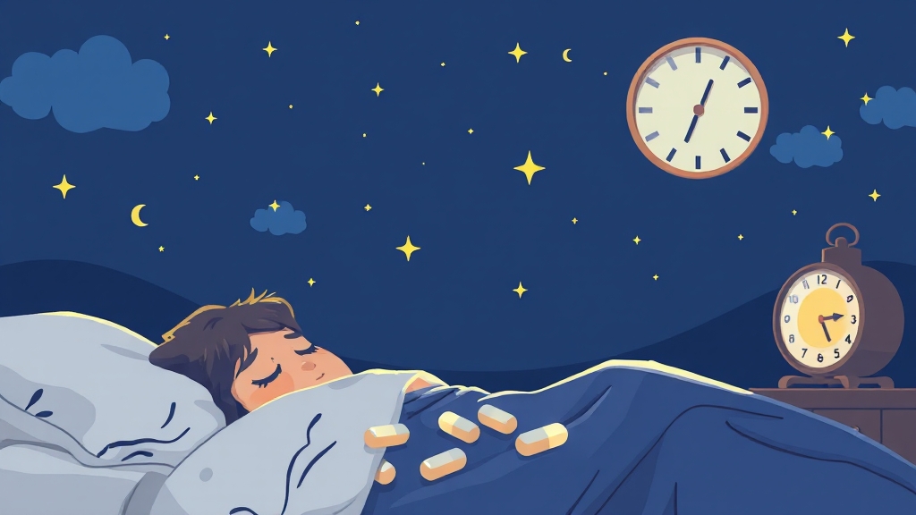 멜라토닌 영양제, 효과부터 부작용까지! 불면증 해소법 A to Z 6 멜라토닌 영양제 부작용 및 안전 섭취 방법 (illustration 스타일)