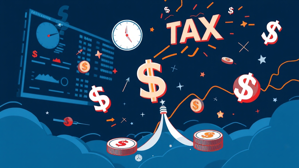 미국 주식 세금 완벽 가이드: 양도세, 배당세, 절세 전략 A to Z 8 세금 리스크, 미리 대비하세요! (illustration 스타일)