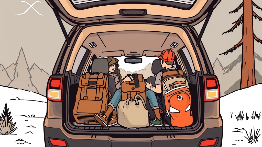 국산 vs 수입 SUV 완벽 비교: 가격, 성능, 유지비, 공간 총정리 6 실내 공간 및 활용성 비교 (illustration 스타일)