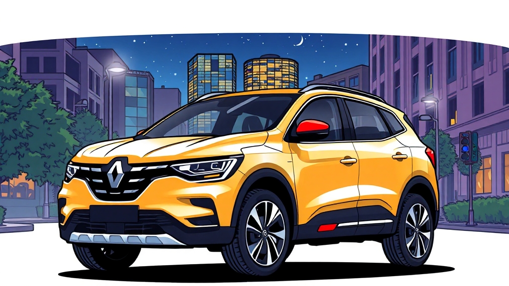 2026 르노 그랑 콜레오스: 디자인, 하이브리드, ADAS 총정리 2 2026년형 출시 정보 및 전망 (cartoon 스타일)